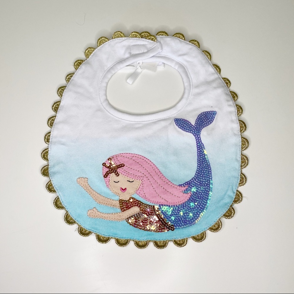 Mud Pie Mermaid Bib